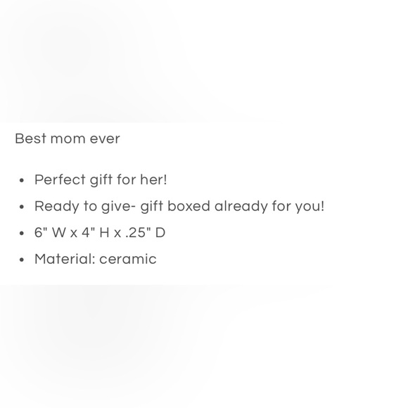 Sentimental Gift for Mom Trinket Tray NIB - Picture 2 of 5